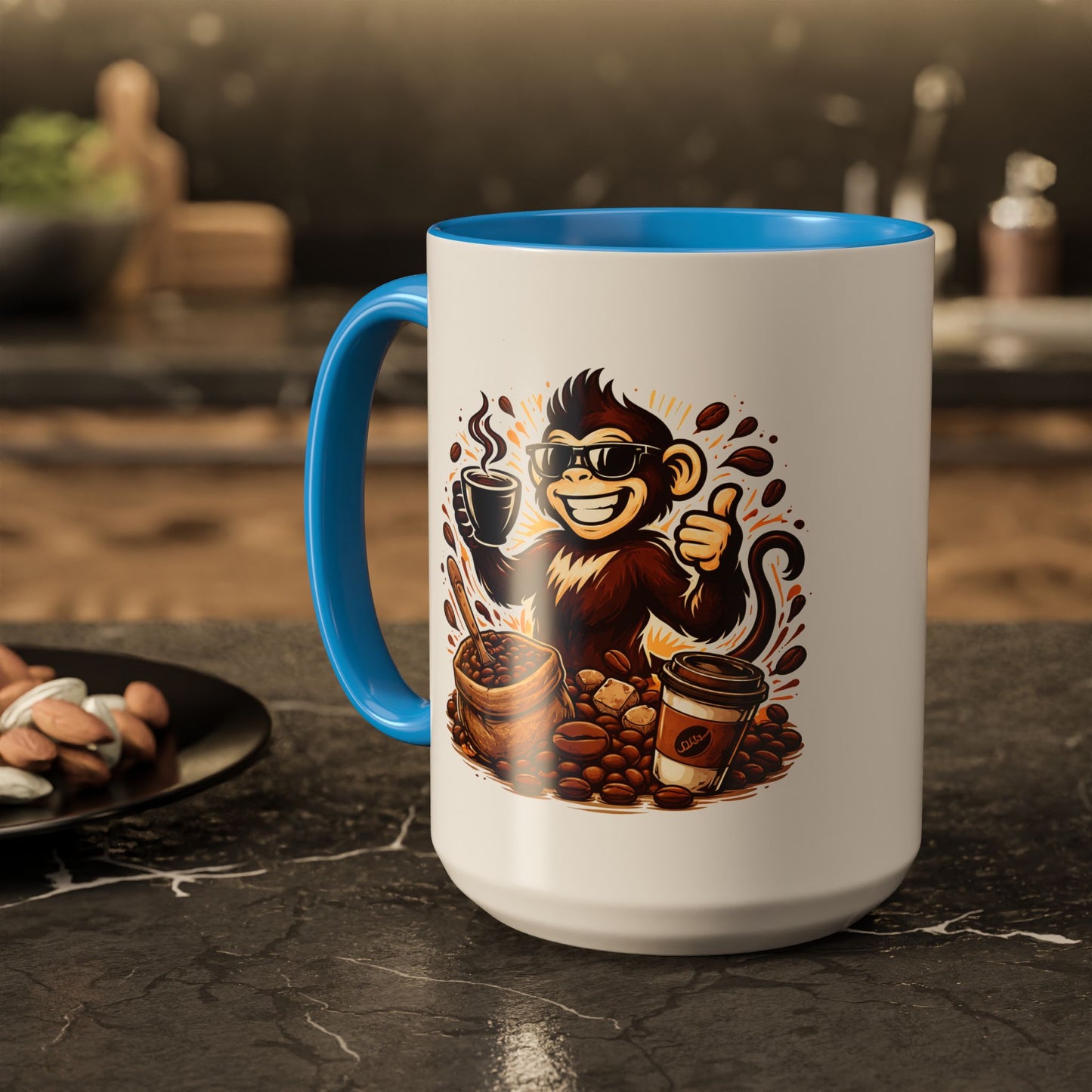 Spunky Monkey Mug — Fun Coffee Lover Ceramic Mug (11oz & 15oz)