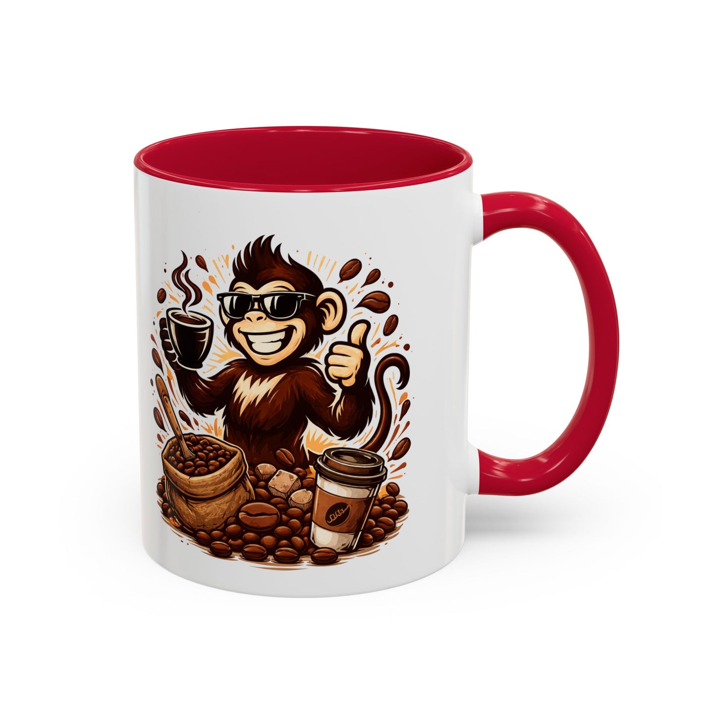 Spunky Monkey Mug — Fun Coffee Lover Ceramic Mug (11oz & 15oz)