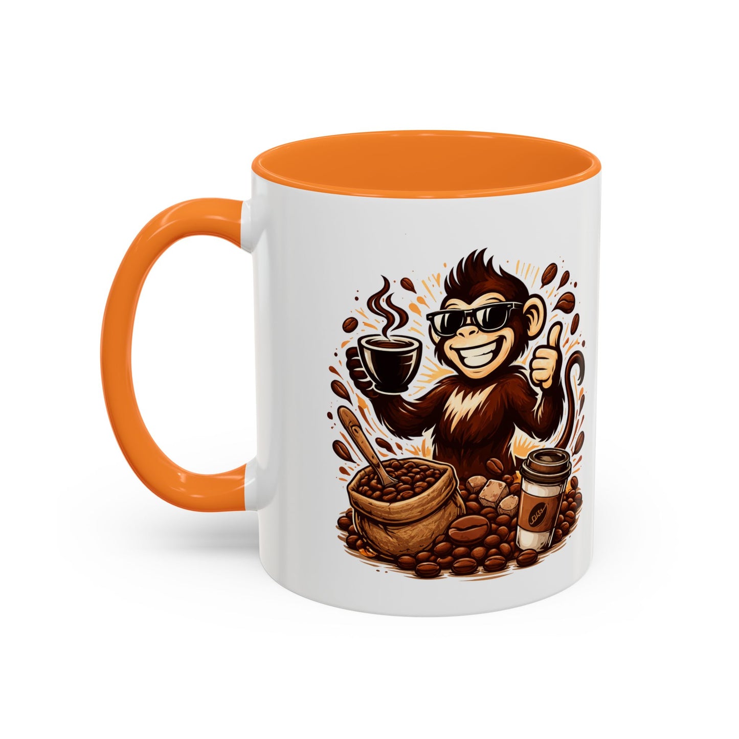 Spunky Monkey Mug — Fun Coffee Lover Ceramic Mug (11oz & 15oz)