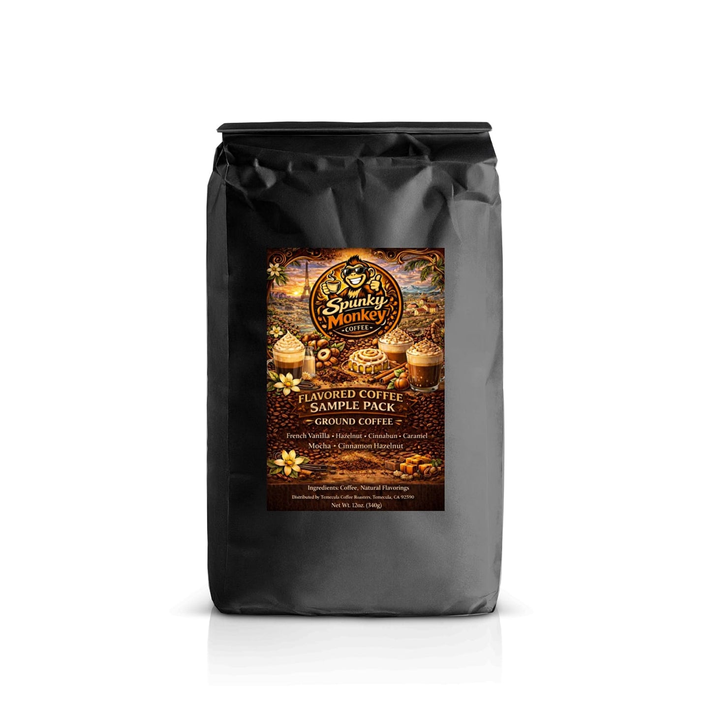 Flavored Coffees Sample Pack Ground Coffee